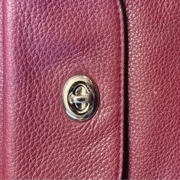 COACH Mini Billie Backpack Burgundy Pebbled Leather - Picture 7 of 11